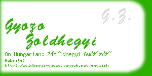 gyozo zoldhegyi business card